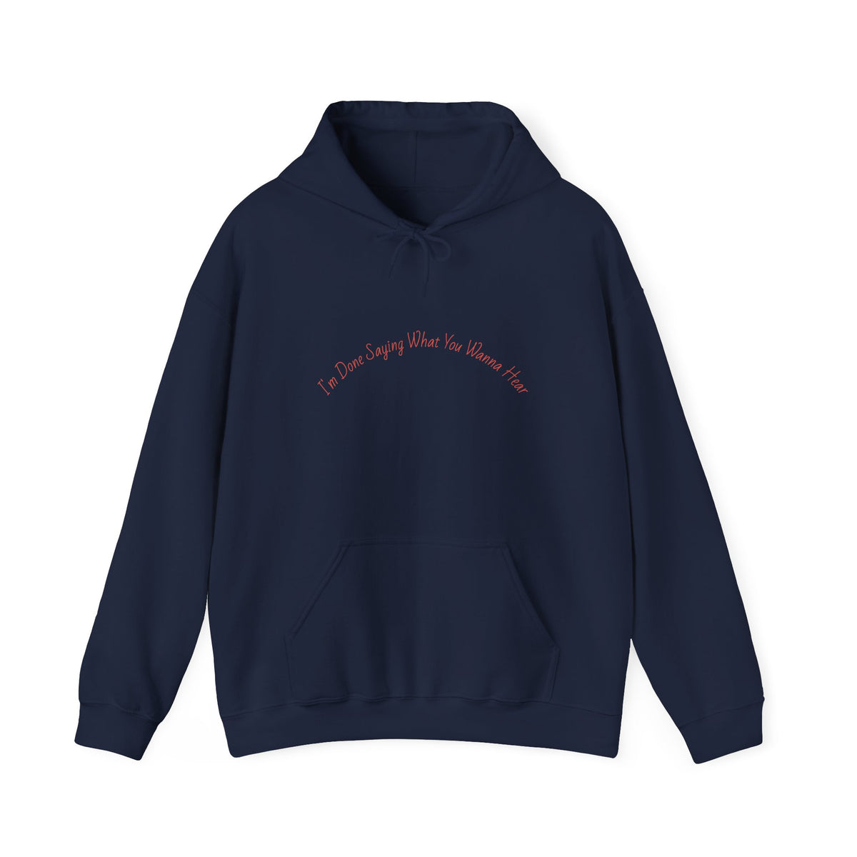 Statement Hoodie — "I'm Done People Pleasing, Go Ask Someone Else" Relaxed Pullover